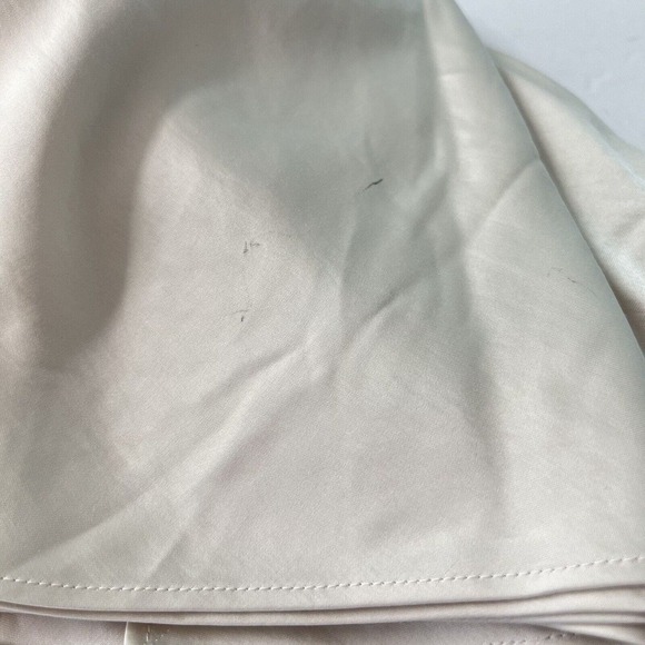 NWT Express Satin Slip Dress Large Cream Sleeveless Strappy Wedding - Picture 16 of 16